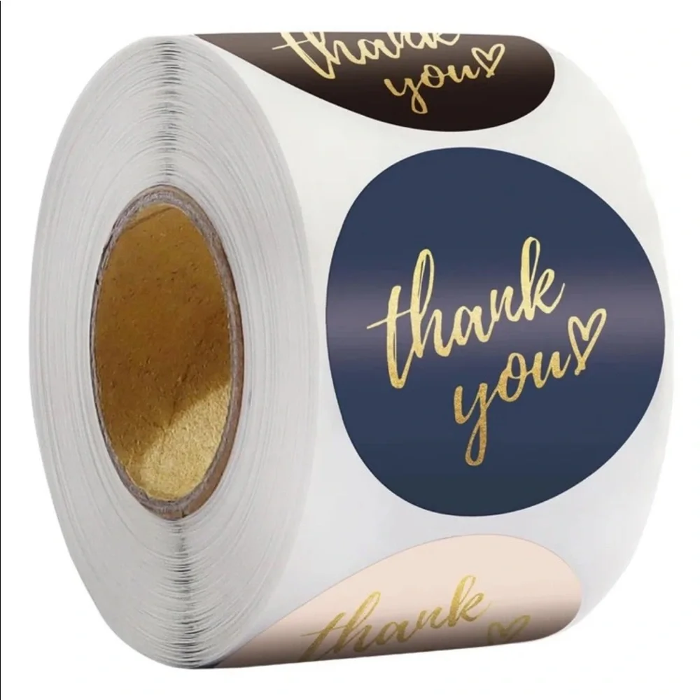 Variety Roll‎ of 500 Thank You Stickers